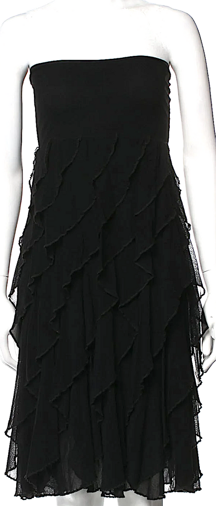 Jean Paul Gaultier Paris. Black Strapless Mini Dress