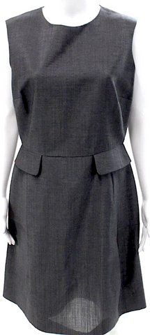 MIU MIU ITALY. Geometric Pattern Poly-Blend Abstract Mod Dress