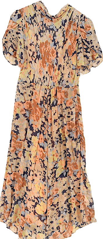 Jigsaw UK. Multi Color 00% Viscose Maxi Dress