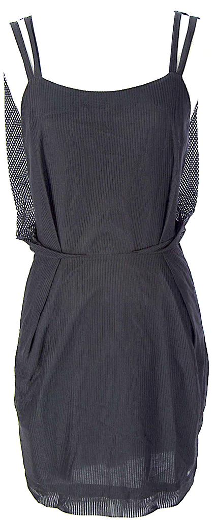 SURFACE TO AIR PARIS. NEW W/TAG Black Cotton/Polyamide Blend Ruiz Dress