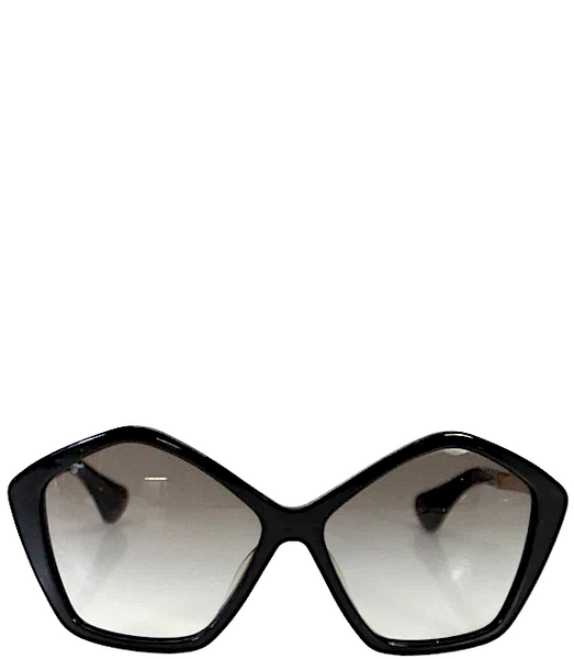 NWT Authentic Miu Miu by Prada Pentagon Sunglasses Gold Black Miu Miu 0MU 53N JAZ1A1 58 Women Sunglasses – Lexor Miami main image 2