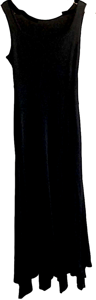 Donna Karan NY. DKNY. Black Viscose Blend Long Dress