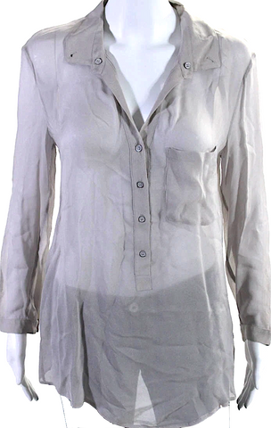 Helmut Lang NY.NEW W/TAGS. Black Silk Floral Print Scoop Neck Wrap Blouse