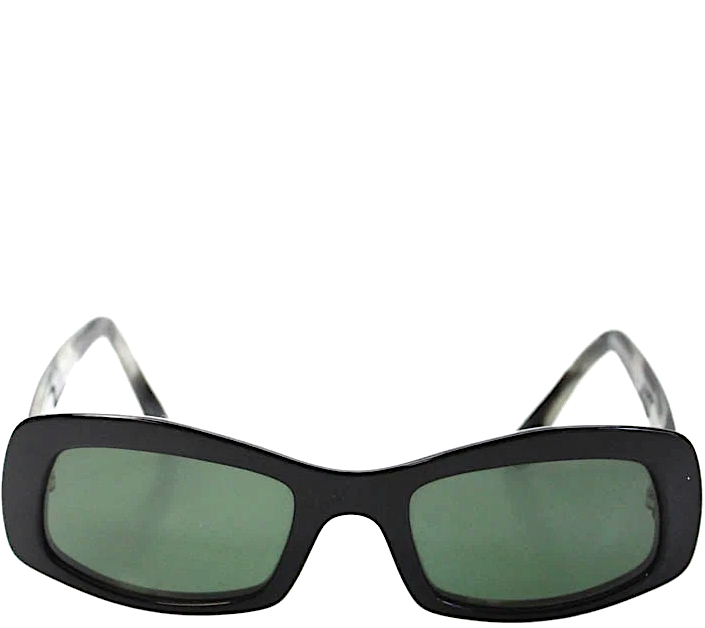 Morgenthal Frederics NYC. Black Carmenita 48MM 20MM DarkLenses Sunglasses