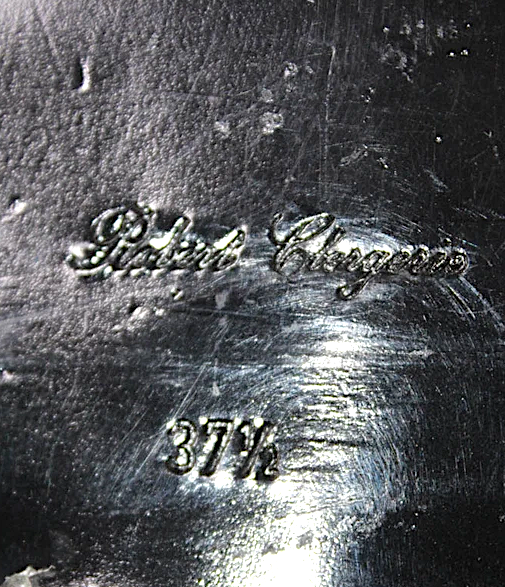 Robert Clergerie Paris. Black Leather Studded Slip-On Loafers Size 7.5