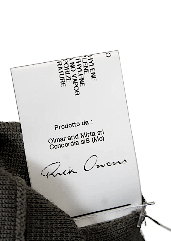 Rick Owens Paris. Brown Ribbed Long Sleeve Open Front Cardigan Sweater