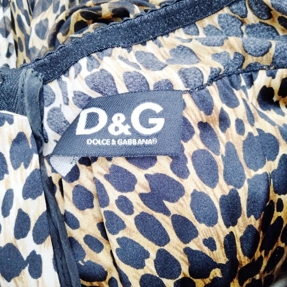 Dolce & Gabbana. Italy. D&G Dress Silk, Polyurethane Ladies