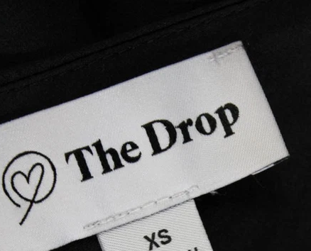 The Drop Japan. Black V Neck Sleeveless Full Length Slip Dress