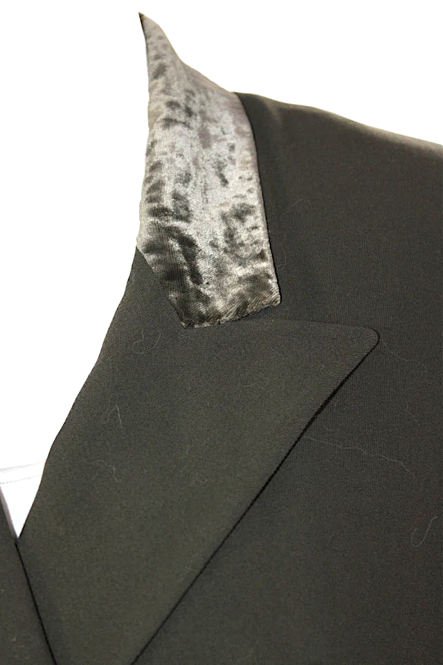 Donna Karan New York Wool Double Breasted Pointed Lapel Jacket