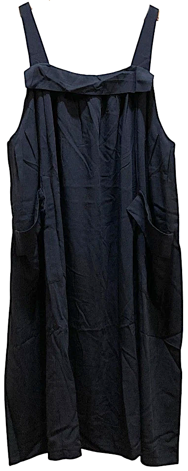 Yohji Yamamoto Japan. Y's for living Navy Rayon Sleeveless Long Dress