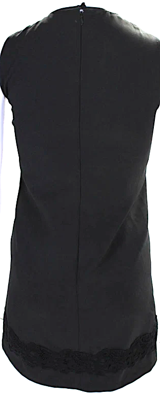 Blugirl Blumarine ITALY. ANNA MOLINARI. Black Faux Leather Mini Dress Sleeveless Faux Leather Mini Dress