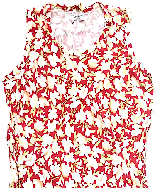 COMME DE GARCONS JAPAN. robe de chambre 1993 Collectionn Floral Print Cotton Dress