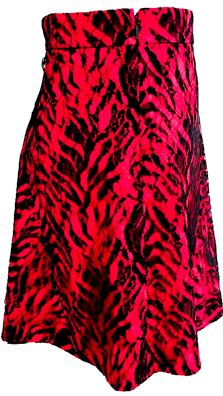 Saint Laurent Paris. Rayon, Nylon, Cotton, Acetate, Silk Skirt