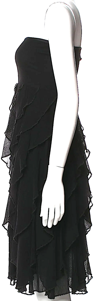 Jean Paul Gaultier Paris. Black Strapless Mini Dress