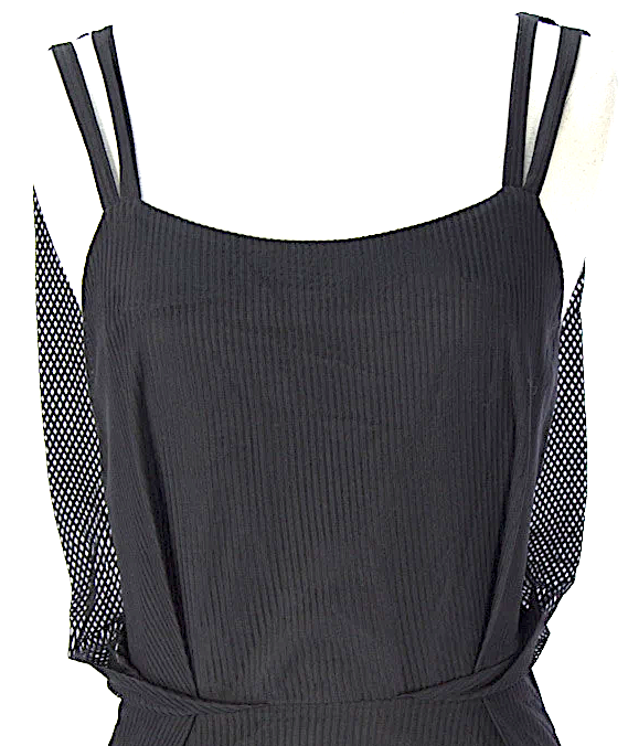 SURFACE TO AIR PARIS. NEW W/TAG Black Cotton/Polyamide Blend Ruiz Dress