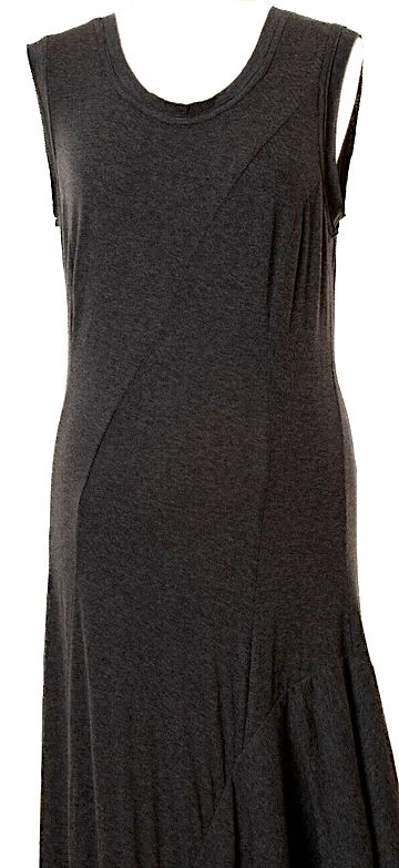 IVAN GRUNDAHL COPENHAGEN. Gray Viscose Blend Sleeveless Maxi Dress