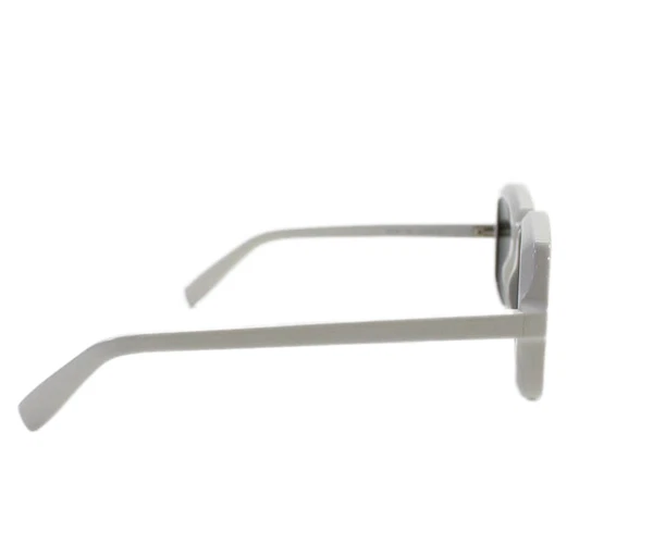 Saint Laurent Paris. Solid White Square Frame Classic Sunglasses