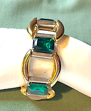 CLAUDE MONTANA PARIS. Vintage (Circa 1980-1989) Premier Etage Made in France Modernist Bracelet