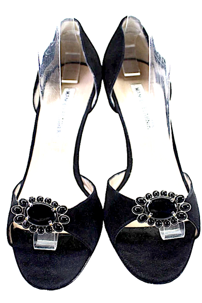 た*ご様 Manolo Blahnik ブラックミュール 2_940b7cd1-a8df-40d1-9c4c-