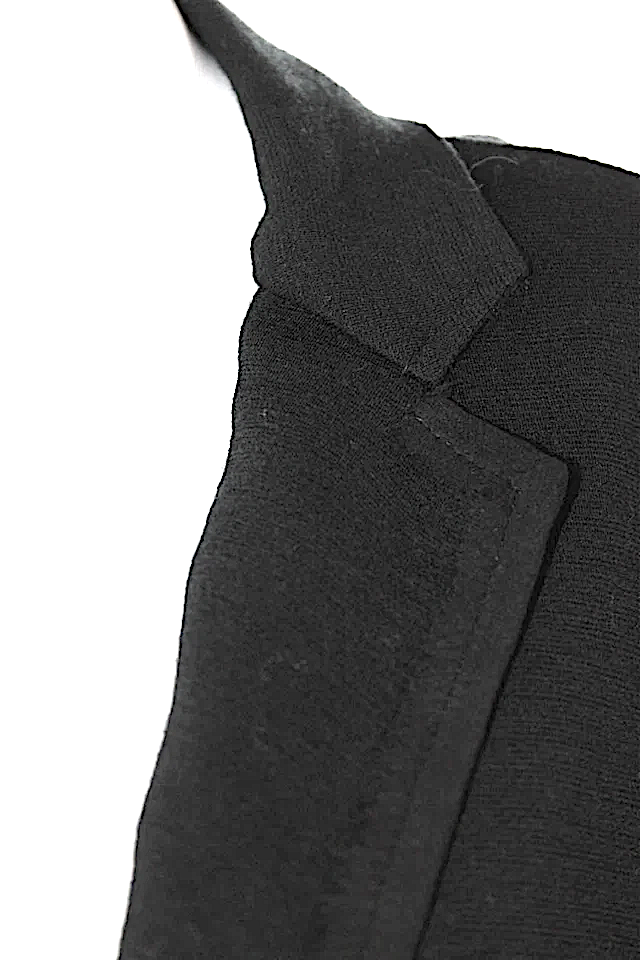 Lanvin Paris. Black Wool Two Button Lightweight Jacket