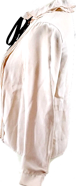 Miu Miu Italy. Nude Silk Tie Top