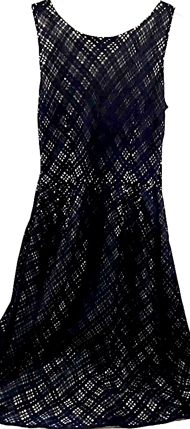 Fendi Italy. Black Cotton Blend Dress