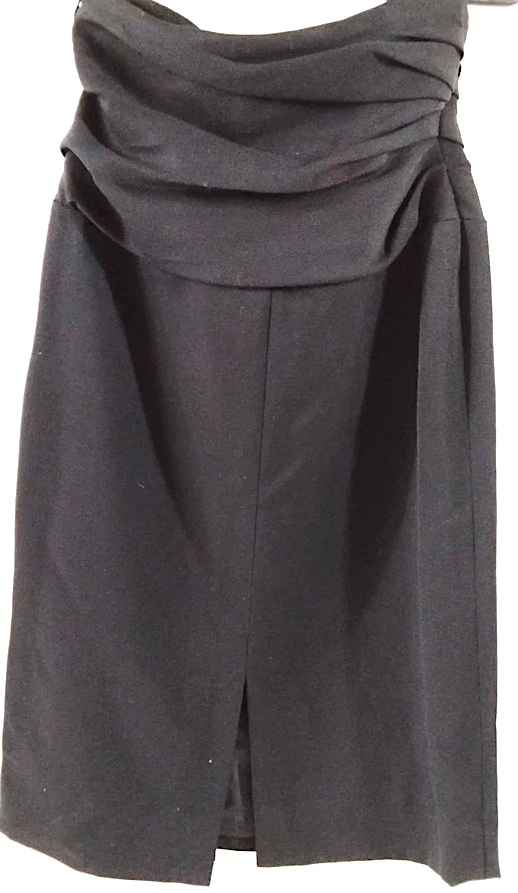 Christian Dior Paris. Black Wool Skirt