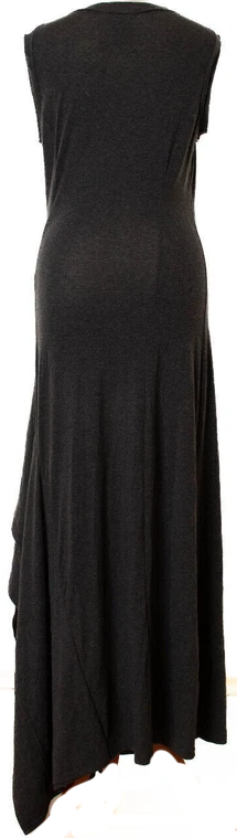 IVAN GRUNDAHL COPENHAGEN. Gray Viscose Blend Sleeveless Maxi Dress