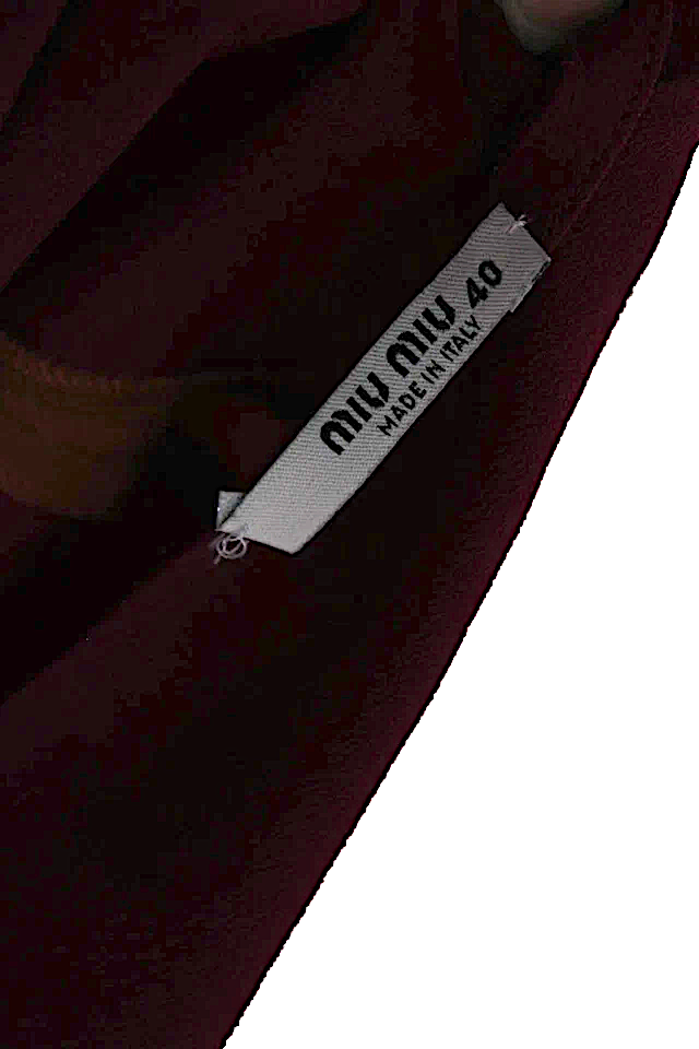 Miu Miu Italy. Red, Pink Silk Short Sleeve V Neck Silk Colorblock Dress