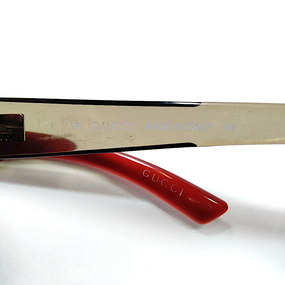 Gucci Italy. Vintage Acetate Bordeaux/Green Colors Sunglasses Sold Separately 250/350