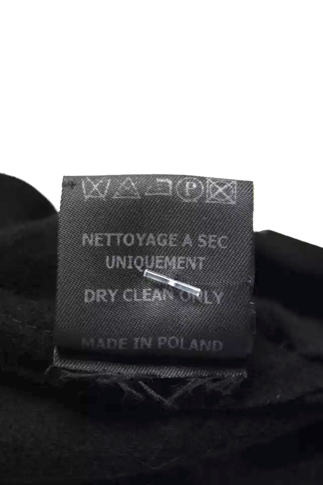 Etoile Isabel Marant Paris. Black Wool Ruched Dress