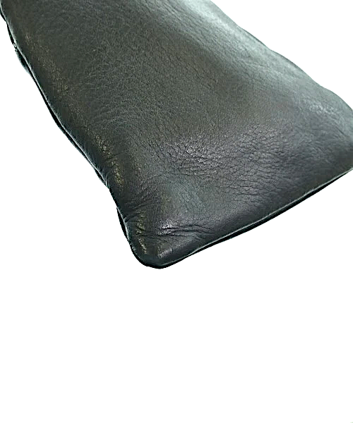 Aeta JAPAN. BLACK LAMBSKIN LUXURY SHOULDER BAG - POUCHETTE LONG SHOULDER STRAP Shoulder Bag