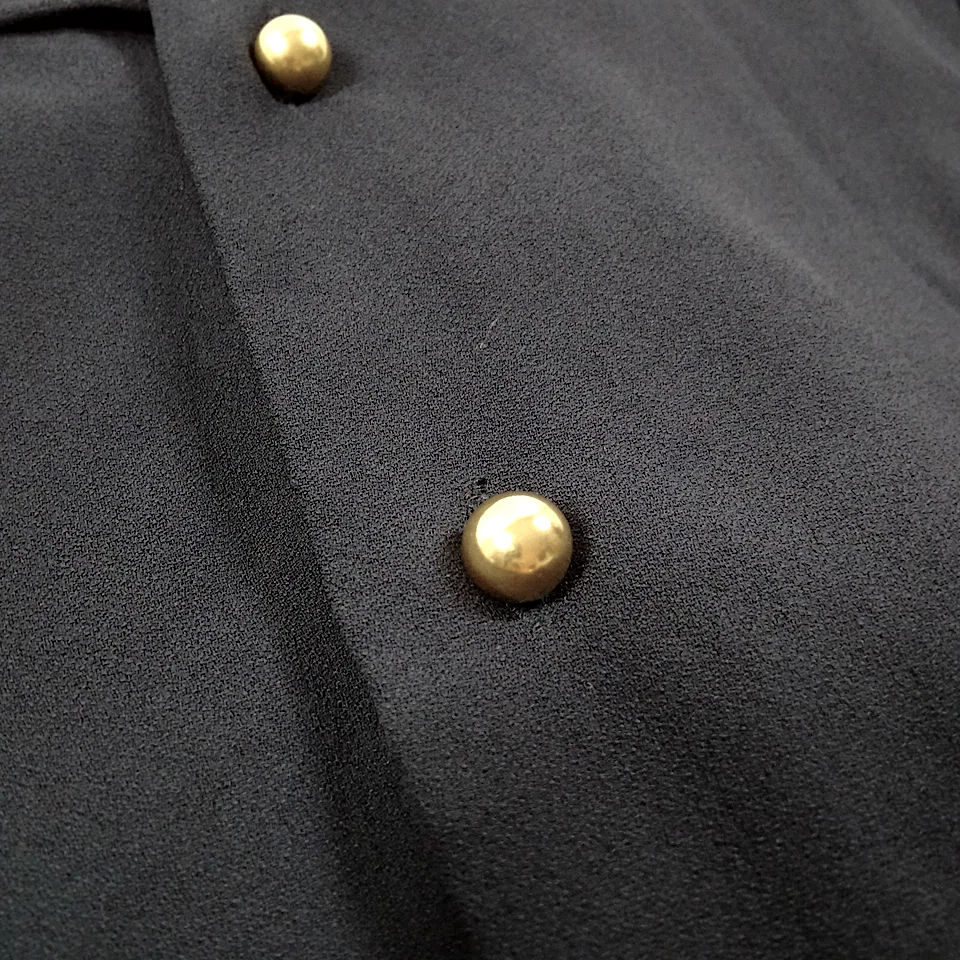 Miu Miu Italy. Midnite Blue Rayon, Polyurethane Blend Dress