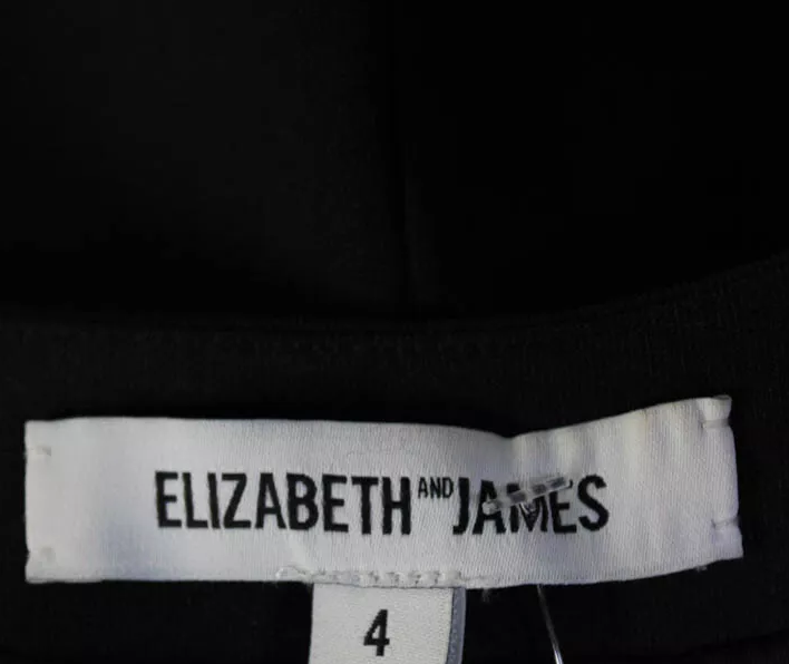 Elizabeth & James NY. Black Spaghetti Straps Empire Waist Mini Dress