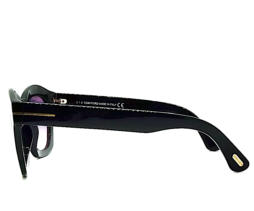 Tom Ford. Black Acetate Unisex Ltd. Edition Sunglasses TF431 01Z w/Case