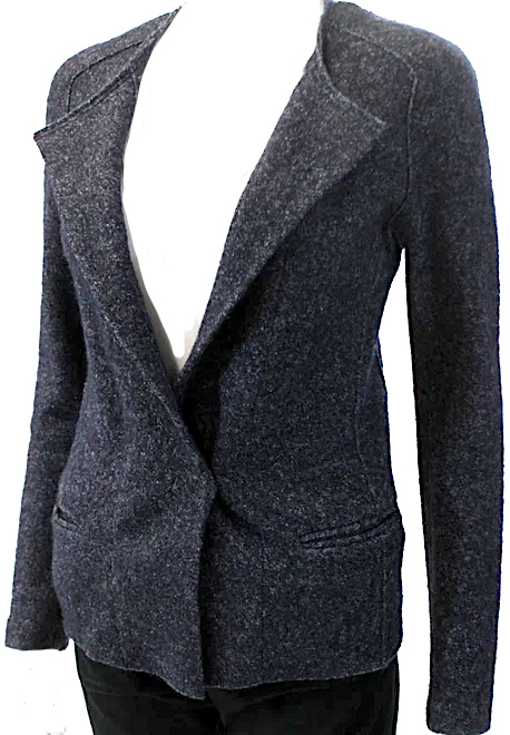 Isabel Marant Etoile Paris. Blue Knit Double Pocket Short Jacket