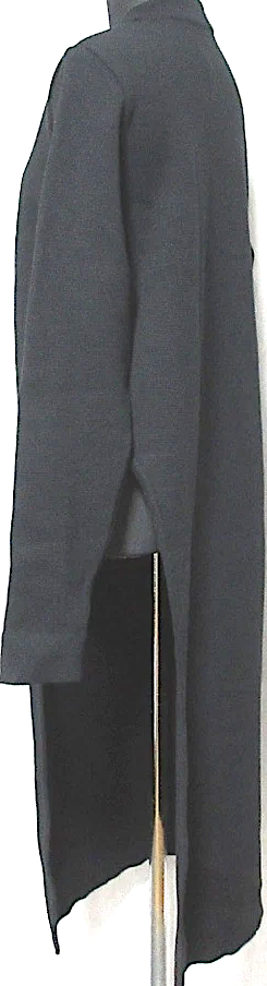 UNITED TOKYO JAPAN Black Side Slit Long Knit Dress