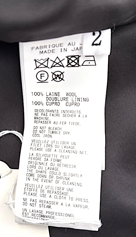 Yohji Yamamoto Japan. Collections Black And White Tweed Skirt