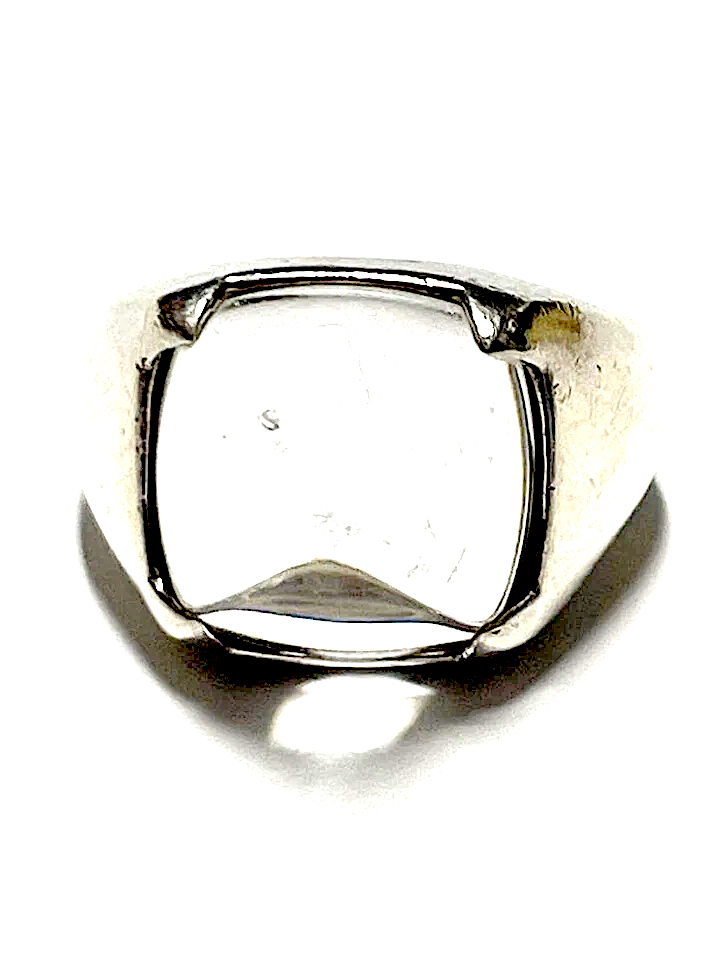 Baccarat Paris. Sterling Silver Vintage Ring w/Clear Crystal SZ 6.5 USA