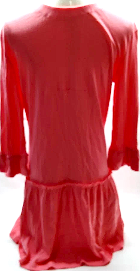 Miu Miu Italy. Pink Cotton Zipper Front Mini Dress