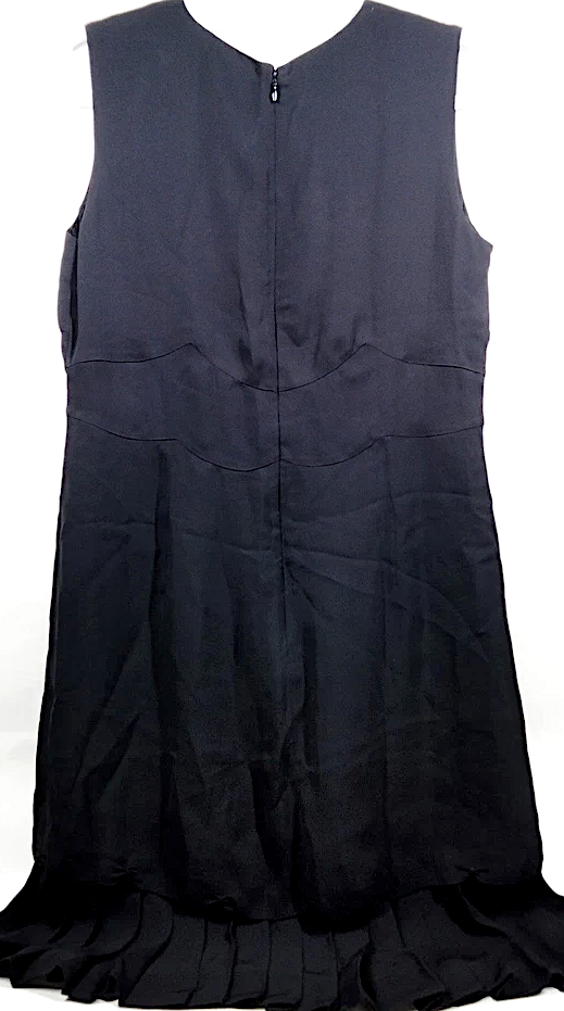 Prada Italy. Black Rayon Knee Length Dress