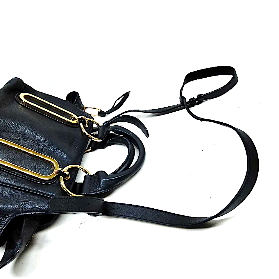 Chloe Paris. Black Leather Shoulder Bag / Hand Bag