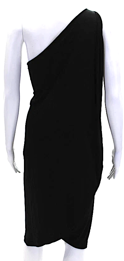 Jil Sander Black Silk Sleeveless Slanted Neckline Slip Snakeskin Pattern Cotton Casual Dress