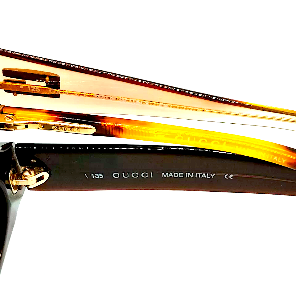 Gucci Italy. Vintage Pristine Acetate Rare Sunglasses Range: 260-320 Pair