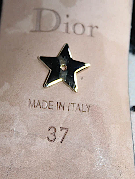 Christian Dior PARIS. Black Brown Block Heel Chevron Pattern Velvet Striped Beaded Boots Size 37