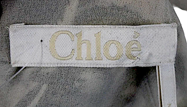 Chloe Paris. Multi-Color Sleeveless Round Neck Lace Pattern Dress