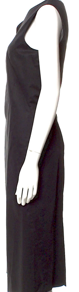 【関税&送料込】Jil Sander Black Stretch Cotton Blend Dress Jil Sander Black Viscose/Poly Blend Midi Length Dress