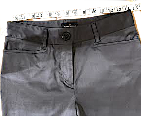 Vivienne Westwood UK. Anglomania Steel Gray Tube Pipe Pants