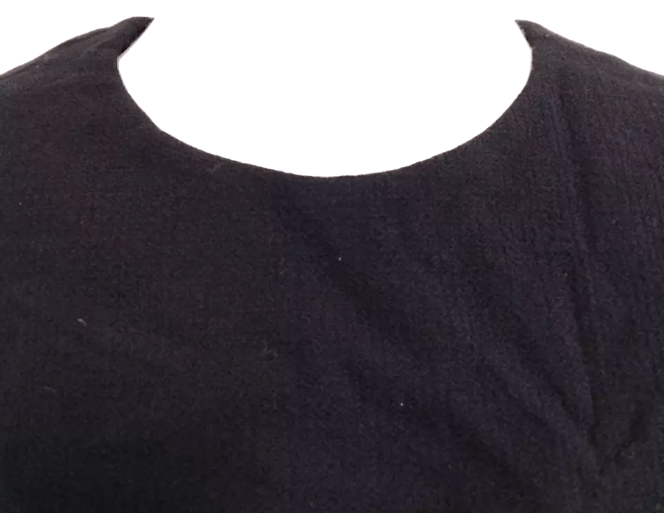 Prada Italy. Black Wool Sleeveless Dress