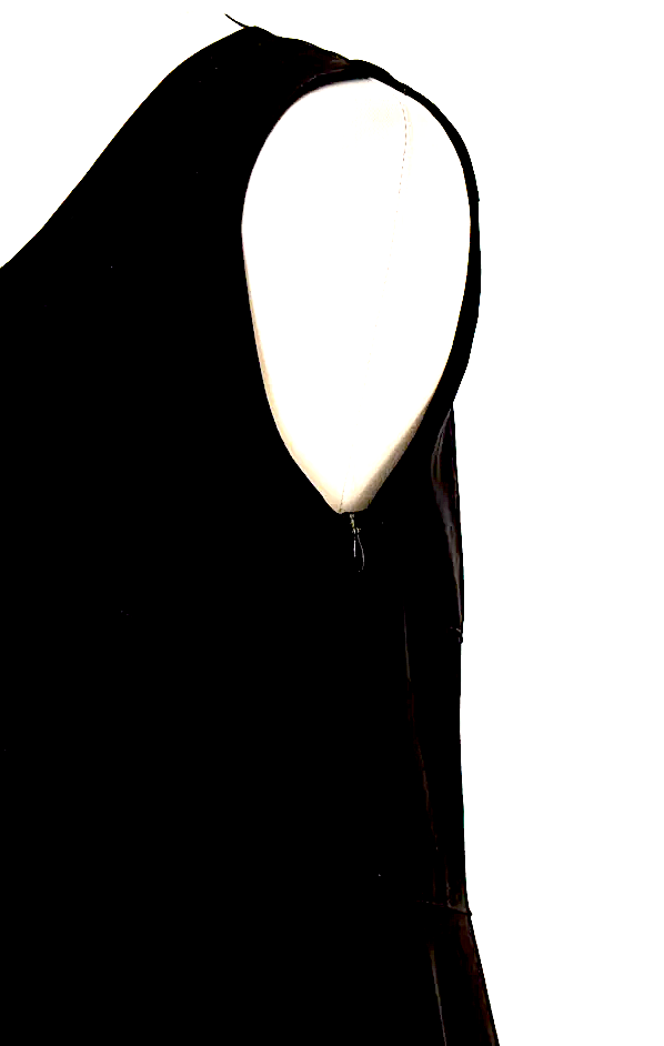 IVAN GRUNDAHL COPENHAGEN. Black Sleeveless Poly/Rayon Long Dress